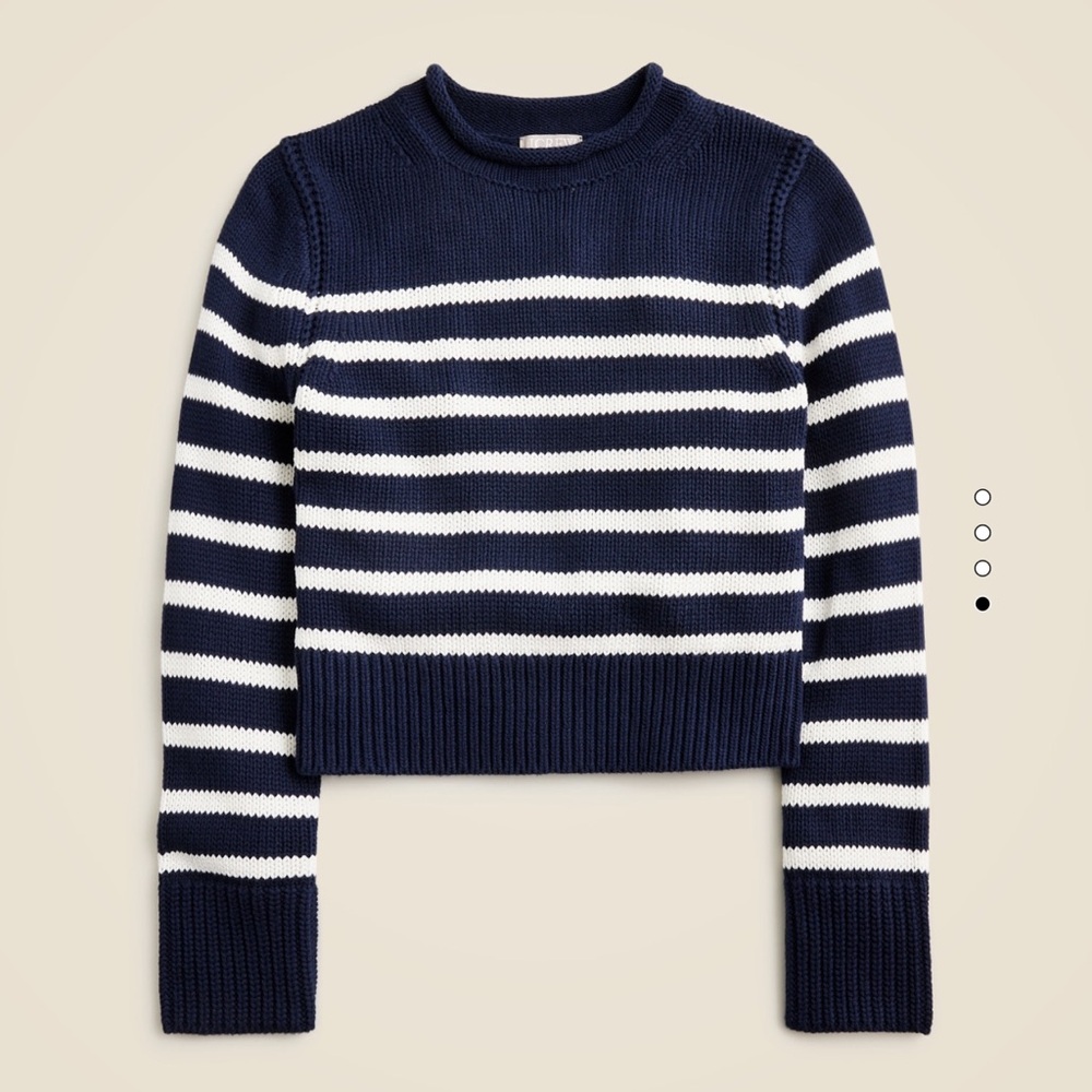🌻 NWT JCrew heritage rollneck sweater in stripe